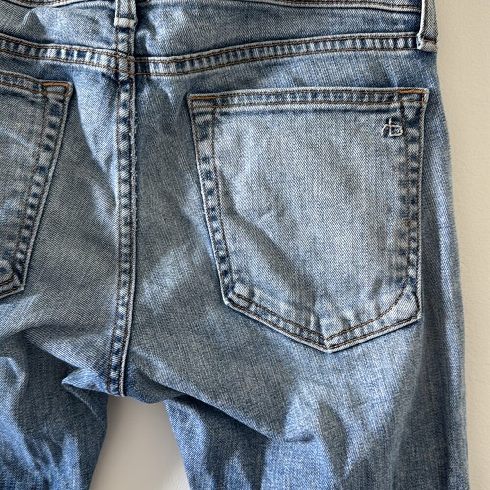 Rag & Bone Dre Boyfriend Jeans Acid Blue Wash Low Rise Size 25 Minimalist - Picture 4 of 7
